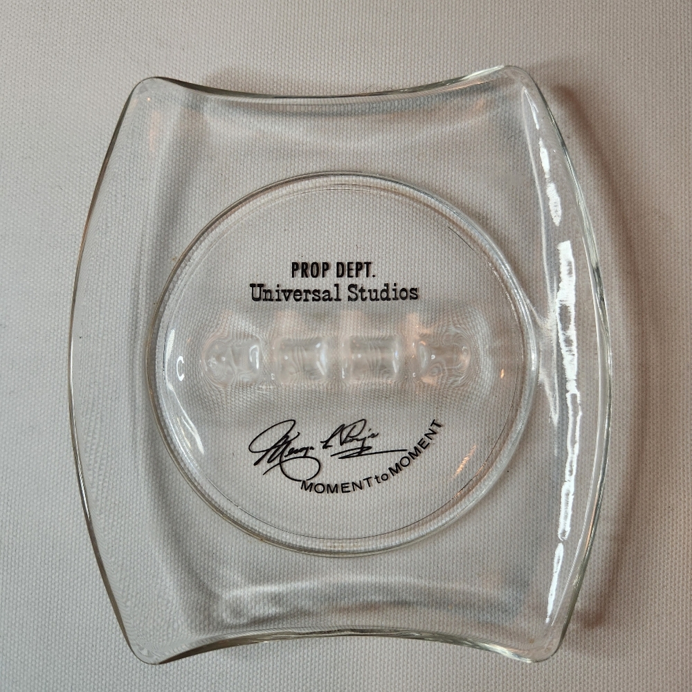 Moment To Moment Prop Dept Universal Studios Vintage Clear Glass Ashtray 1966